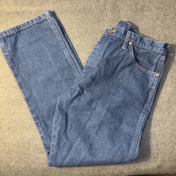 Wrangler Jeans Mens 36X30 A204 Straight Leg Western Cowboy 5-Pockets Denim - Picture 8 of 8